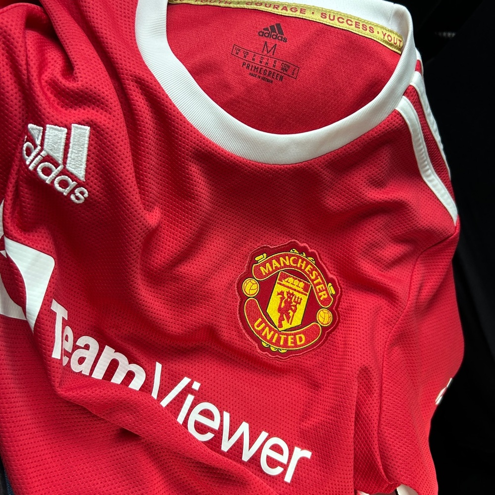 Adidas Manchester United Red and White Jersey